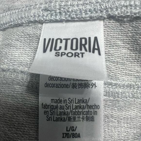 Victoria Sport Pants Grey Lg Mesh Sides With Pockets Athleisure workout womens - Picture 10 of 10